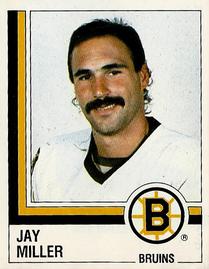 1987-88 Panini Hockey Stickers #18 Jay Miller Front