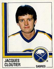 1987-88 Panini Hockey Stickers #21 Jacques Cloutier Front
