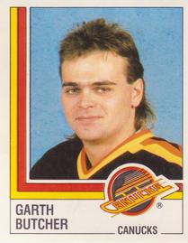 1987-88 Panini Stickers #343 Garth Butcher Front