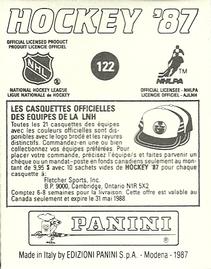 1987-88 Panini Stickers #122 Philadelphia Flyers Logo Back