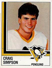 1987-88 Panini Hockey Stickers #149 Craig Simpson Front