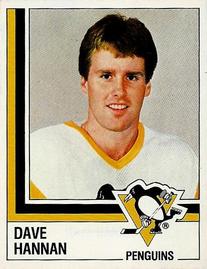 1987-88 Panini Hockey Stickers #154 Dave Hannan Front