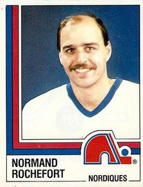 1987-88 Panini Hockey Stickers #161 Normand Rochefort Front