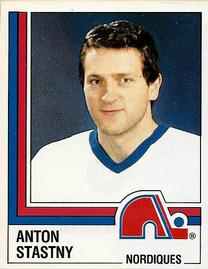 1987-88 Panini Stickers #166 Anton Stastny Front