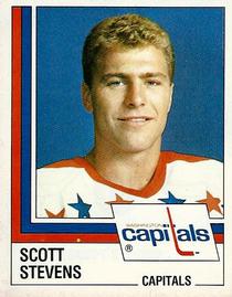1987-88 Panini Hockey Stickers #177 Scott Stevens Front