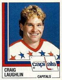 1987-88 Panini Hockey Stickers #182 Craig Laughlin Front