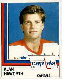 1987-88 Panini Hockey Stickers #187 Alan Haworth Front