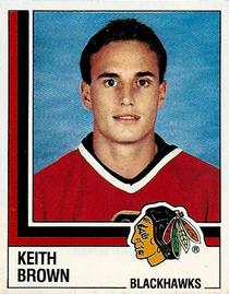 1987-88 Panini Hockey Stickers #233 Keith Brown Front