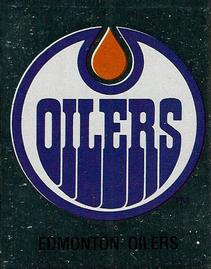 1987-88 Panini Hockey Stickers #253 Edmonton Oilers Logo Front