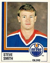 1987-88 Panini Hockey Stickers #259 Steve Smith Front
