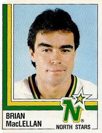 1987-88 Panini Hockey Stickers #294 Brian MacLellan Front
