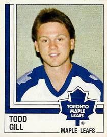 1987-88 Panini Hockey Stickers #324 Todd Gill Front