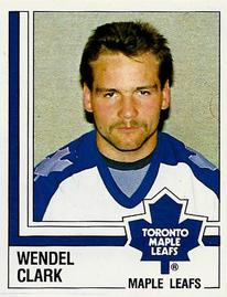 1987-88 Panini Hockey Stickers #330 Wendel Clark Front