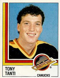 1987-88 Panini Hockey Stickers #345 Tony Tanti Front