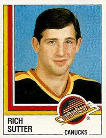 1987-88 Panini Stickers #350 Rich Sutter Front