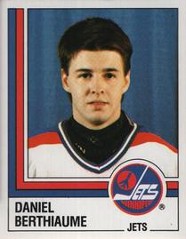 1987-88 Panini Hockey Stickers #356 Daniel Berthiaume Front