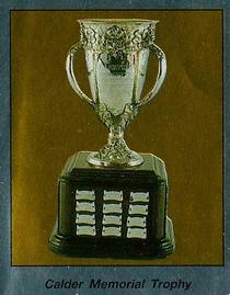 1987-88 Panini Hockey Stickers #380 Calder Memorial Trophy Front