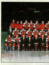 1987-88 Panini Hockey Stickers #391 Philadelphia Flyers Team Photo Front
