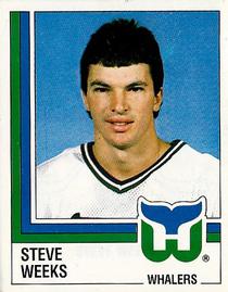 1987-88 Panini Hockey Stickers #39 Steve Weeks Front
