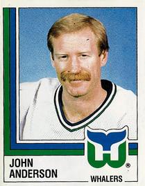1987-88 Panini Hockey Stickers #45 John Anderson Front