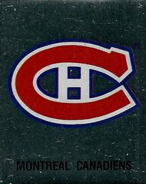 1987-88 Panini Hockey Stickers #54 Montreal Canadiens Logo Front