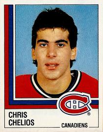 1987-88 Panini Hockey Stickers #58 Chris Chelios Front