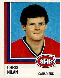 1987-88 Panini Hockey Stickers #68 Chris Nilan Front