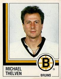 1987-88 Panini Hockey Stickers #9 Michael Thelven Front