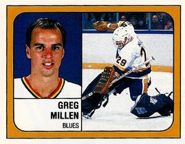 1988-89 Panini Hockey Stickers #100 Greg Millen Front