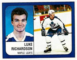 1988-89 Panini Hockey Stickers #119 Luke Richardson Front