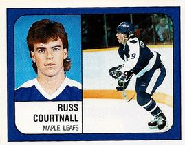 1988-89 Panini Hockey Stickers #122 Russ Courtnall Front