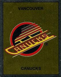 1988-89 Panini Hockey Stickers #130 Vancouver Canucks Team Logo Front