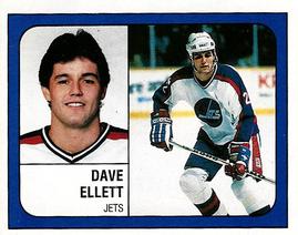 1988-89 Panini Hockey Stickers #150 Dave Ellett Front