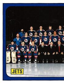 1988-89 Panini Stickers #160 Winnipeg Jets Team Photo Front