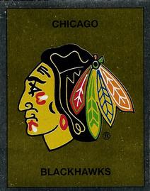 1988-89 Panini Hockey Stickers #18 Chicago Blackhawks Team Logo Front