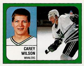 1988-89 Panini Hockey Stickers #246 Carey Wilson Front