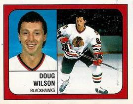 1988-89 Panini Hockey Stickers #24 Doug Wilson Front