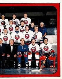 1988-89 Panini Hockey Stickers #296 New York Islanders Team Photo Front