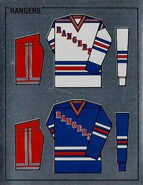 1988-89 Panini Hockey Stickers #298 New York Rangers Uniform Front