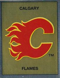 1988-89 Panini Hockey Stickers #2 Calgary Flames Team Logo Front