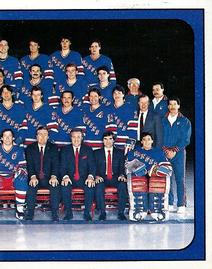 1988-89 Panini Hockey Stickers #312 New York Rangers Team Photo Front