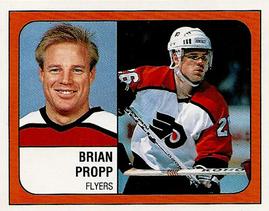 1988-89 Panini Hockey Stickers #324 Brian Propp Front