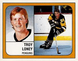 1988-89 Panini Hockey Stickers #341 Troy Loney Front