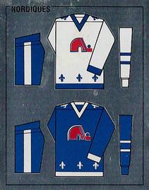 1988-89 Panini Hockey Stickers #346 Quebec Nordiques Uniform Front