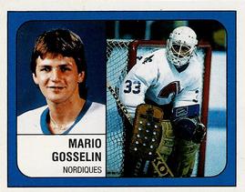 1988-89 Panini Hockey Stickers #347 Mario Gosselin Front
