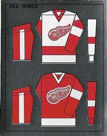 1988-89 Panini Hockey Stickers #35 Detroit Red Wings Uniform Front