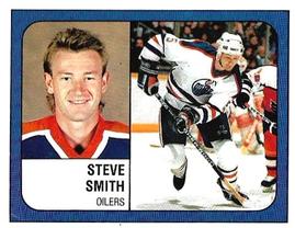 1988-89 Panini Hockey Stickers #55 Steve Smith Front