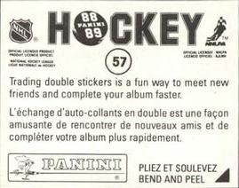 1988-89 Panini Hockey Stickers #57 Glenn Anderson Back