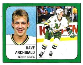 1988-89 Panini Hockey Stickers #88 Dave Archibald Front