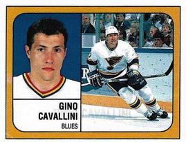 1988-89 Panini Hockey Stickers #103 Gino Cavallini Front